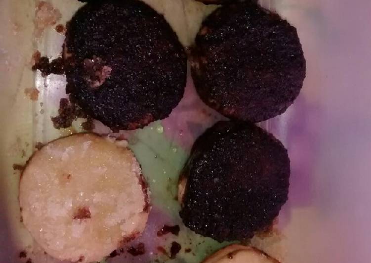 Tortitas negras y blancas