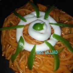 Spicy Creamy Cheese Chicken Spaghetti Twist A picture of Spicy Creamy Cheese Chicken Spaghetti Twist.