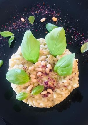 Une photo de Risotto au Pesto de Basilic et Noix