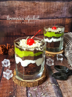 Foto resep Brownies dan vla Alpukat