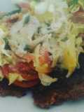Panquecas de fororo con ensalada