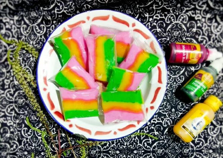 Cara Membuat Es Gabus Rainbow Ala Anto Anti Ribet!