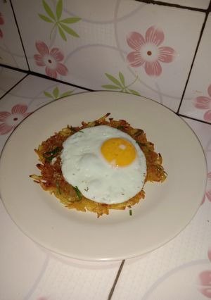 Foto resep Rosti with Sunny Side Up Egg