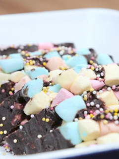 A picture of Marshmallow lazy cake Recipe.