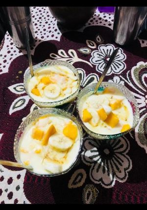 A picture of Mango custard.
