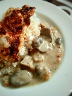 Foto resep Creamy Mushroom Sauce & Simple Chicken Steak