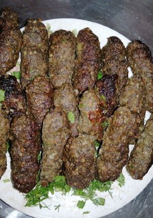 صورة لوصفة كباب على الفحم بطريقتي 😉❤
