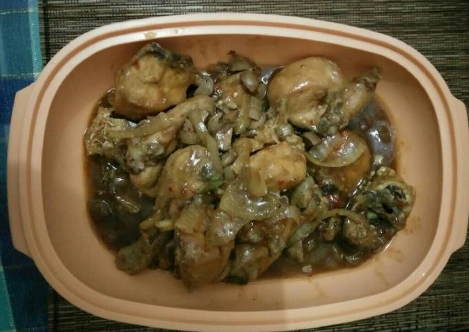 Cara Memasak Ayam Jamur Pedas si Hitam Manis Istimewa
