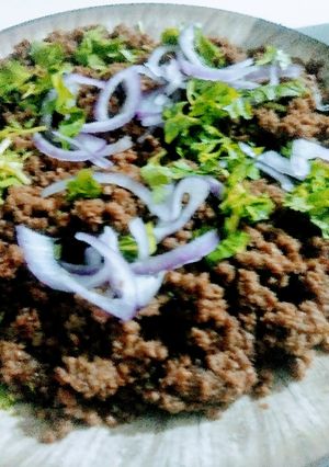 A picture of Dum ka qeema.