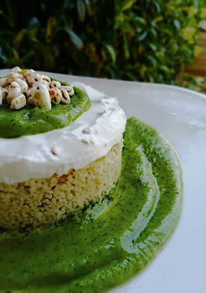 Foto di Couscous-cheesecake con crema di zucchine