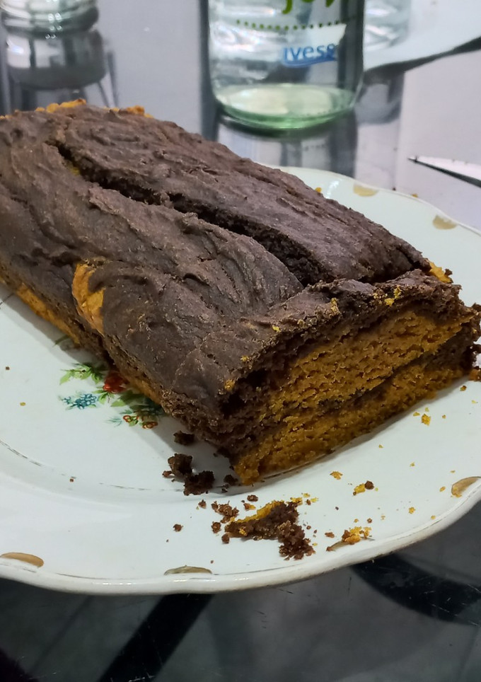 Una foto de Budín de calabaza vegano
