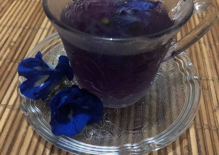 Resep 15. Teh Bunga Telang Ungu #beveragediary yang Bikin Ngiler