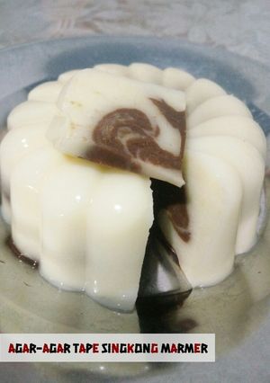 Foto resep Agar-agar tape singkong marmer