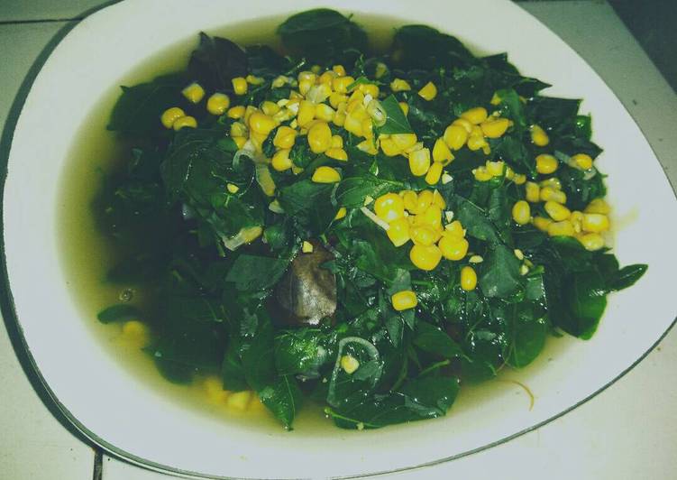 Resep Sayur bening katuk + jagung Anti Gagal