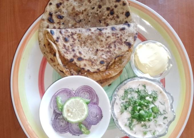 Stuffed white radish paratha (Punjabi mooli da paratha) 🧅🧄 Recipe by ...