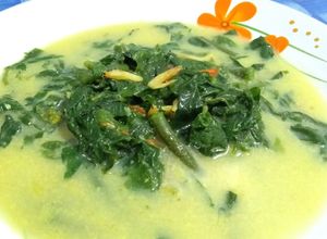 Foto resep Sayur Bobor (Kuah Santan) Daun Lembayung