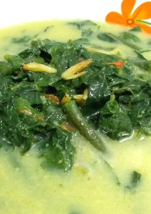 Foto resep Sayur Bobor (Kuah Santan) Daun Lembayung