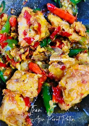 Foto resep Resep ikan asin perut patin