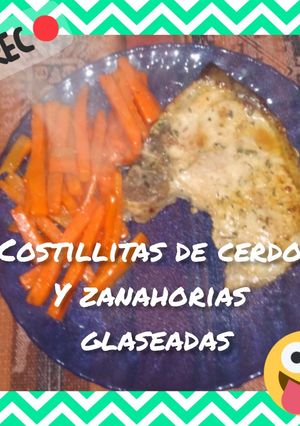 Una foto de Costillitas de cerdo y zanahorias glaseadas