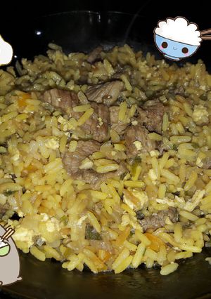 Una foto de Arroz frito chino (FÁCIL)