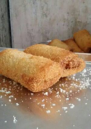 Foto resep Roti tawar goreng isi pisang coklat