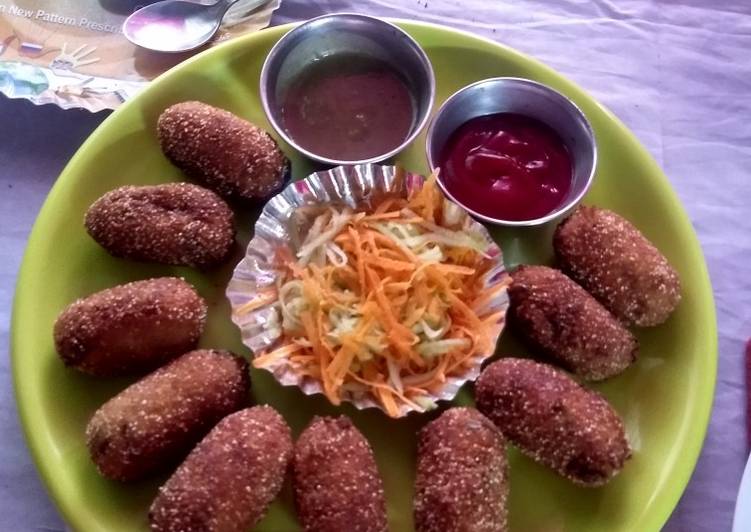 Steps to Make Any-night-of-the-week Mix Veg paneer cutlet