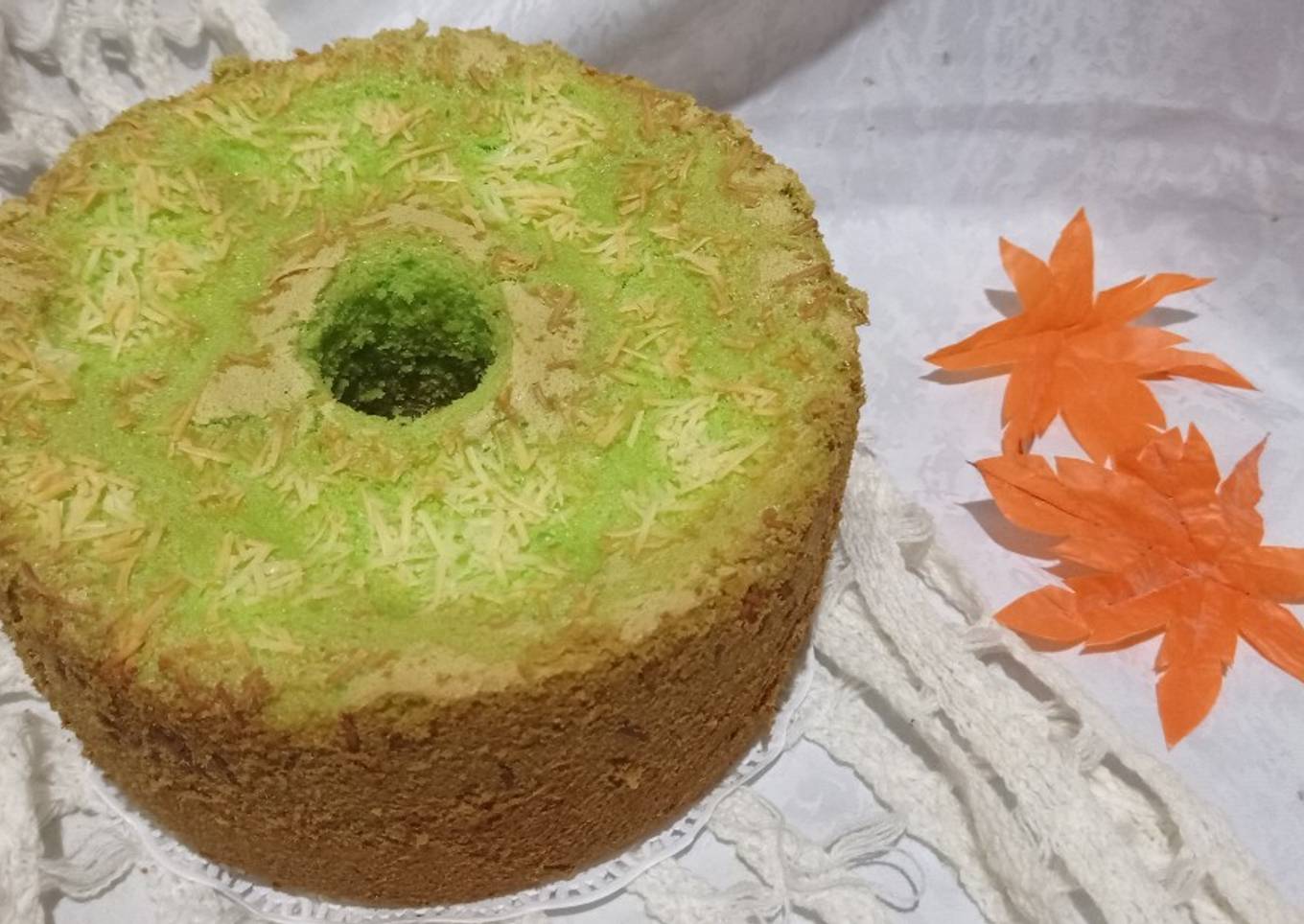 CHIFFON PANDAN -toping keju