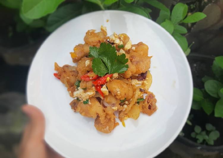 Langkah Membuat Cumi Goreng Telur Asin, Lezat Sekali