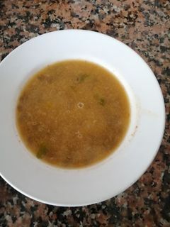Una foto de Menestra de lenteja sin plátano