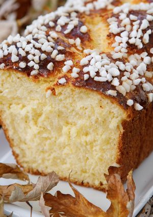 Une photo de Brioche inratable aux perles de sucre