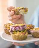 Cupcakes de pistacho rellenos