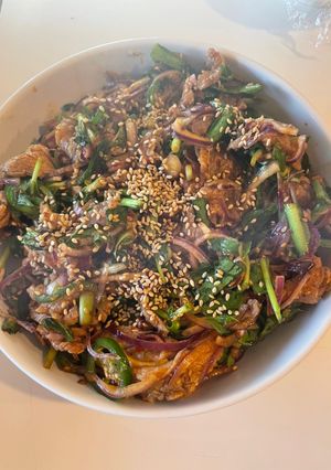 Hình của món Gỏi bò.
