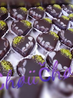 صورة لوصفة صابلي قلوب الشوكولاطة 💜🍫