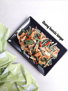 Foto resep Oseng buncis tempe