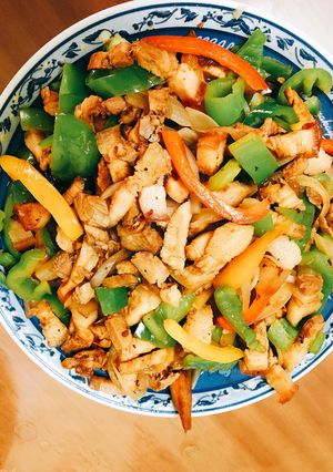 彩椒豬肉絲 的食譜成品照片