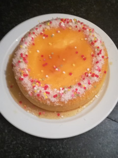 Una foto de Flan de naranja con leche condensada en la olla GM g