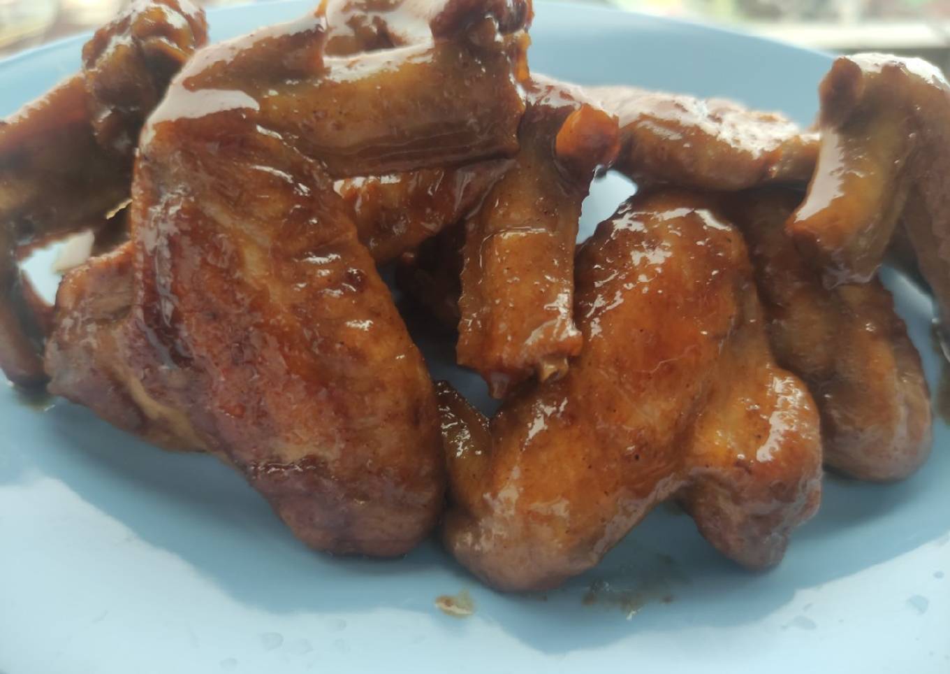 Sayap ayam kecap bumbu ngohiong
