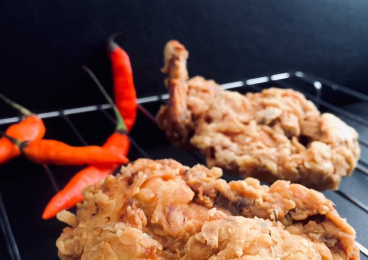 Cara Gampang Menyiapkan Ayam crispy ala KFC, Sempurna