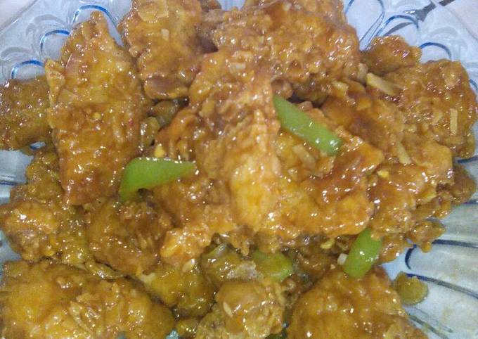 Ayam crispy saus tiram