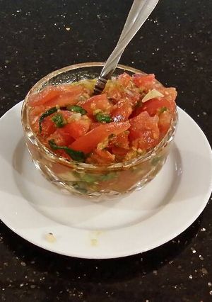 A picture of Fresh Pico De Gallo.
