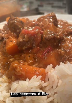 Une photo de Mafé au bœuf au cookeo