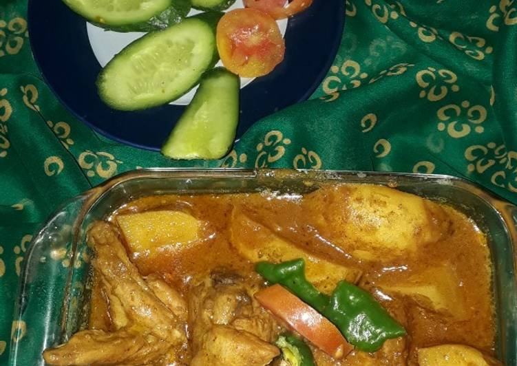 Simple Way to Serve Delicious #chicken alo gravy