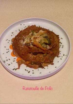 Una foto de Ratatouille de Pollo