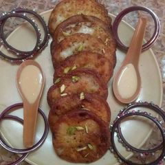 A picture of Khoya Paneer Malpua.