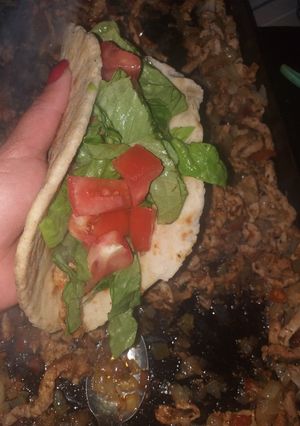 Una foto de Tacos con relleno de cerdo