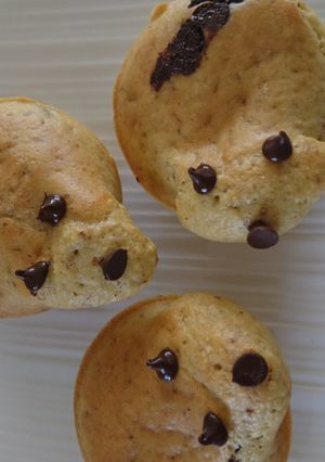 Une photo de Moelleux aux pépites de chocolat healthy