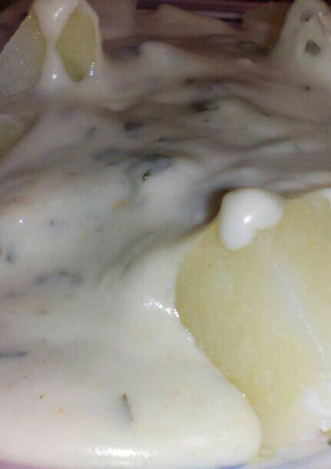 Una foto de Salsa de queso azul sin nata