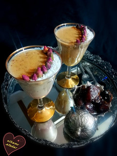 عکسی از دستور پودینگ خرما الهام پز