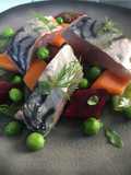 Sgombro Marinato con Verdure