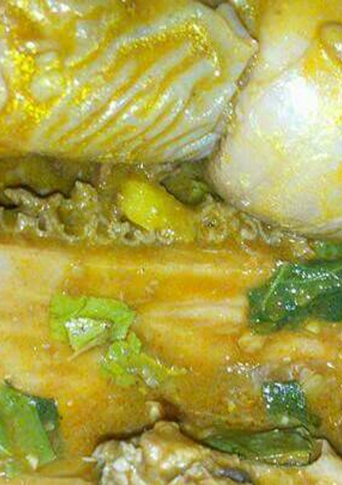 A picture of Oha soup.